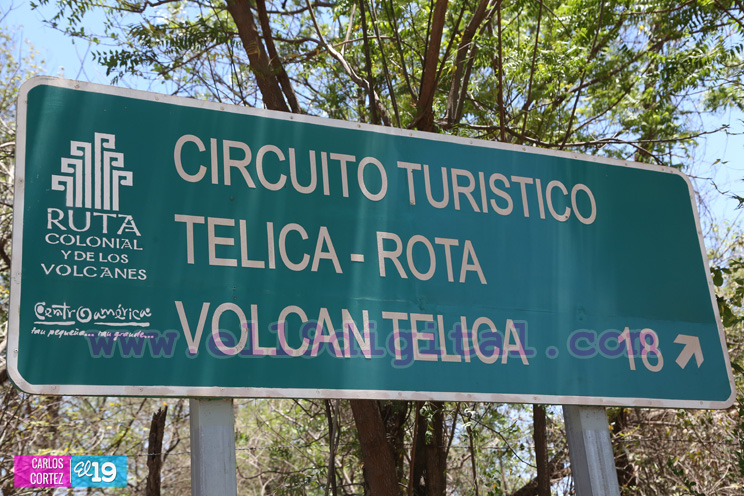 Ineter se&ntilde;aliza zonas de peligro del Volc&aacute;n Telica para la protecci&oacute;n de turistas y familias locales